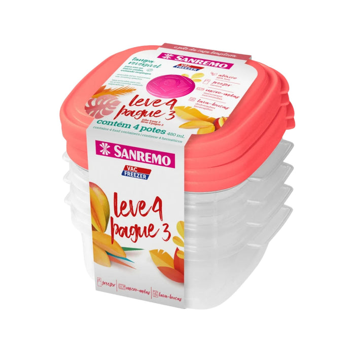 Juego Recipientes Herméticos Sanremo L4p3