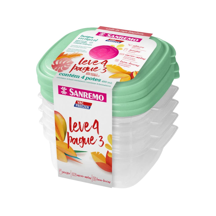 Juego Recipientes Herméticos Sanremo L4p3