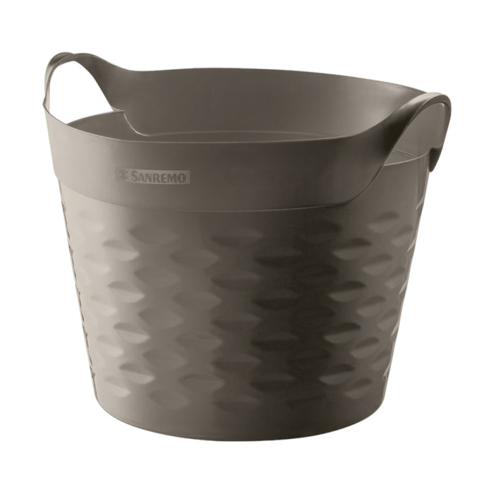 Canasto Sanremo Organizador Circular Gris X 20L