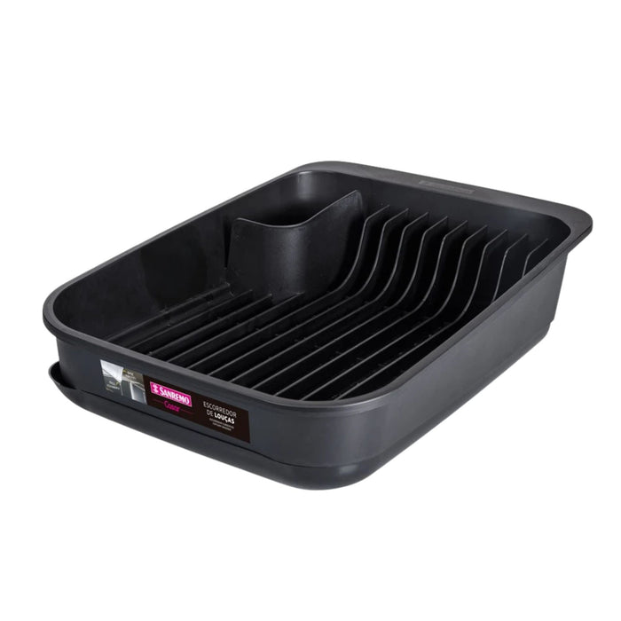 Escurridor Sanremo Con Bandeja Negro