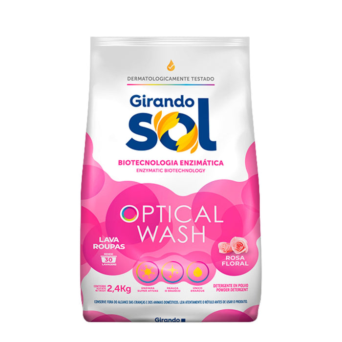 Detergente Girando Sol Rosa Floral Polvo X 2.4Kg