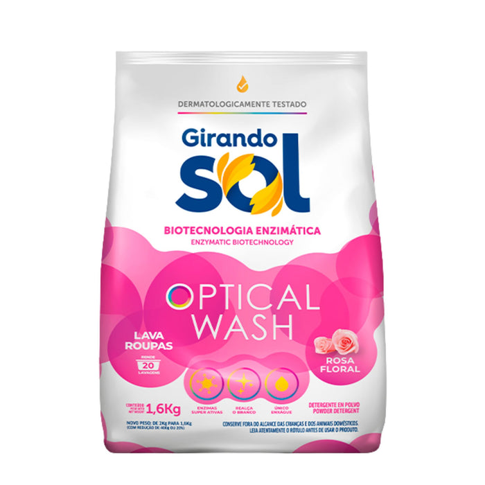 Detergente Girando Sol Rosa Floral Polvo X 1.6Kg