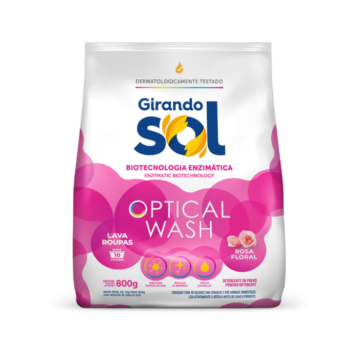 Detergente En Polvo Girando Sol Rosa Floral X 800G