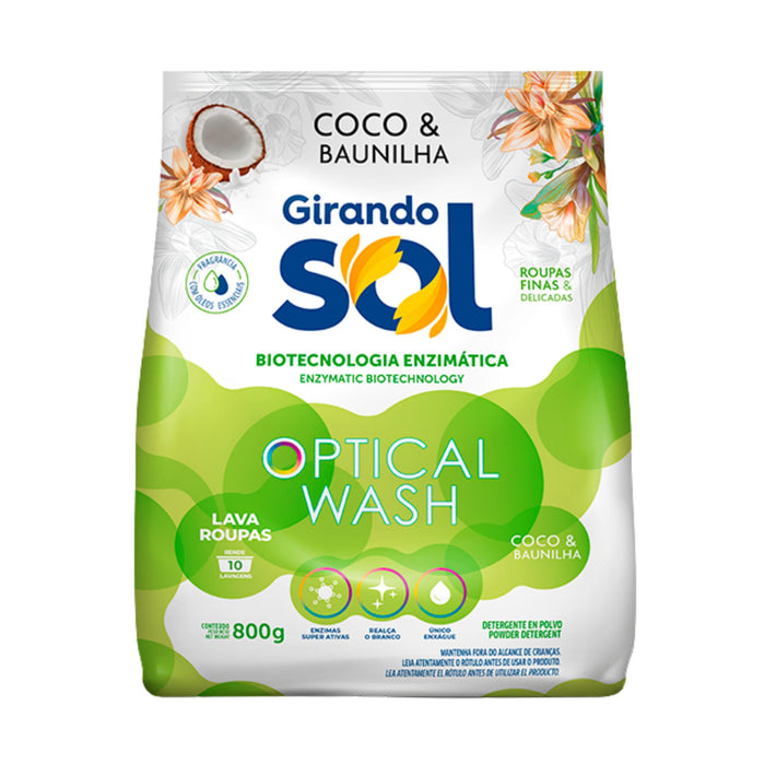 Detergente Girando Sol Coco Vainilla Polvo X 800G