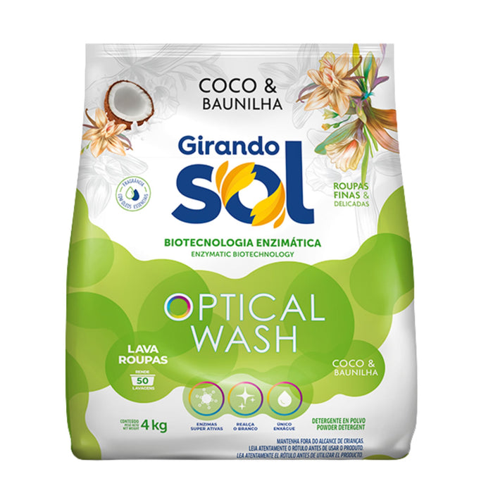 Detergente Girando Sol Coco Vainilla Polvo X 4Kg