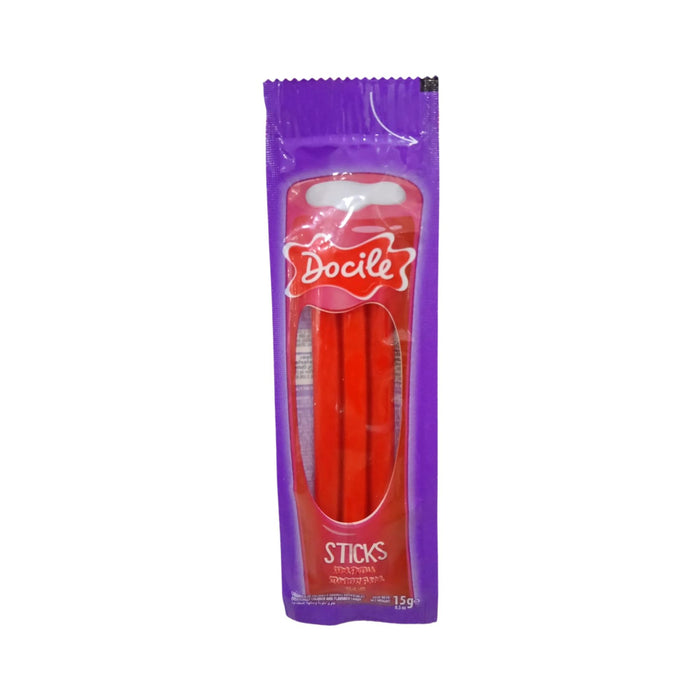 Tubitos Docile Sticks Frutilla X 15G