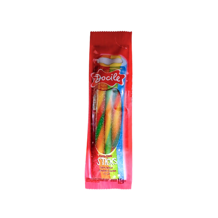 Tubitos Docile Sticks Coloridas Ácido X 15G