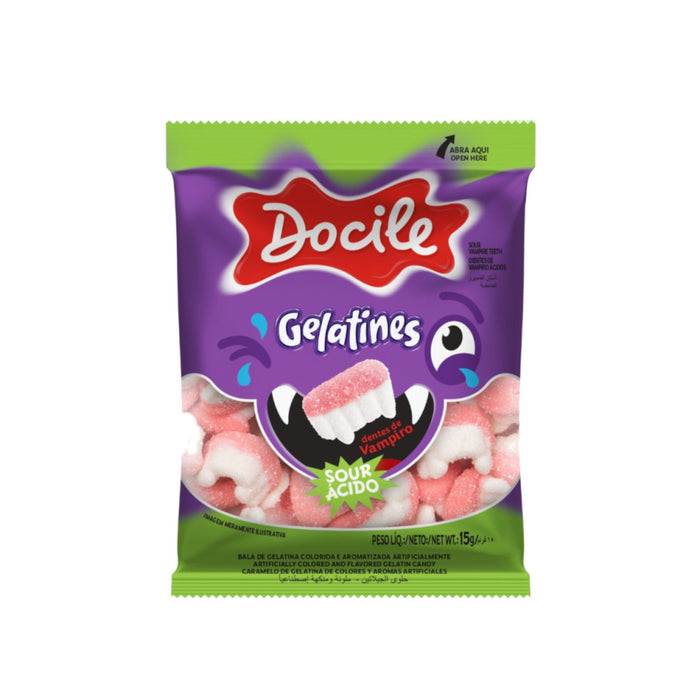 Gomitas Docile Gelatines Dientes Vampiro X 15G