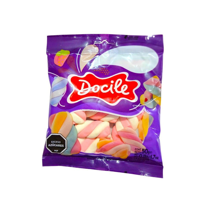 Malvavisco Docile Rosa Y Blanco Bolsa X 50G