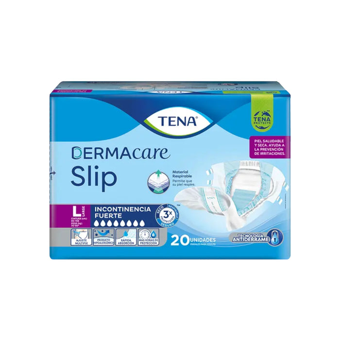 Pañal Para Adulto Tena Dermacare Slip Talla L X 20 Unidades