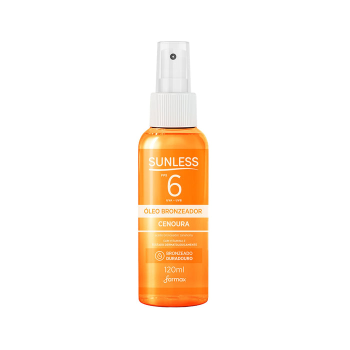 Aceite Bronceador Farmax Sunless Fps6 Zanahoria X 120Ml