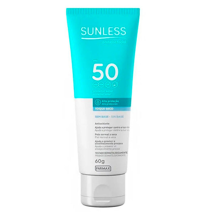 Farmax Sunless Proteccion Solar Fps50 Facial Seco X 60G