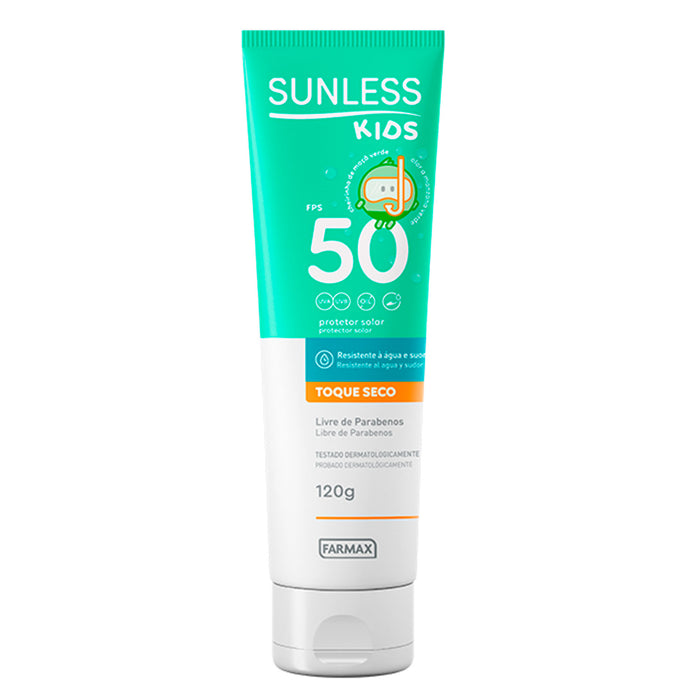 Protector Solar Toque Seco Sunless Kids Fps 50 X 120 G