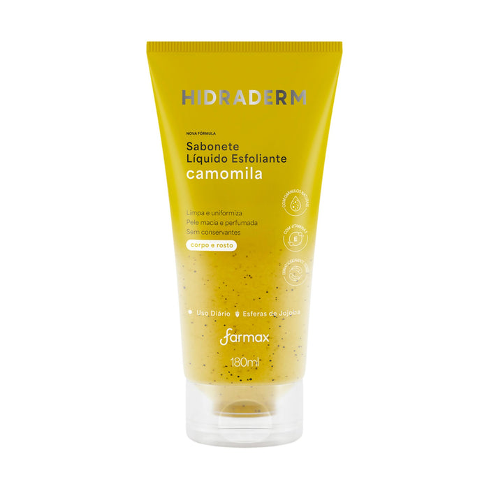 Jabón Liquido Exfoliante Farmax Hidraderm Manzanilla X 180Ml