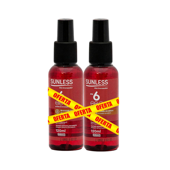 Aceite Bronceador Farmax Sunless Fps6 Urucu X 120Ml