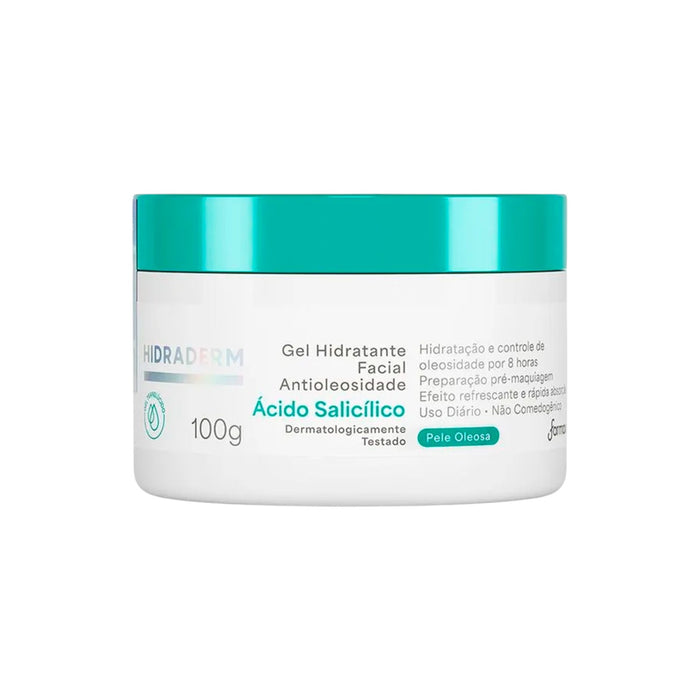 Gel Hidratante Facial Farmax Hidraderm Antioleosidade X 100G