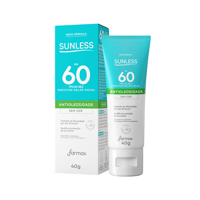 Protector Solar Farmax Sunless Facial Fps 60 Sin Color X 40G