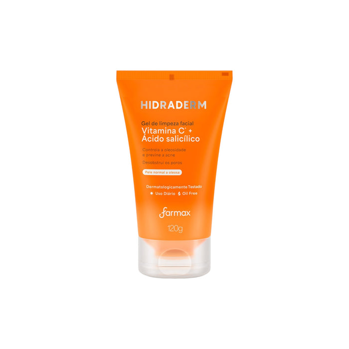 Gel Limpiador Facial Farmax Hidraderm Vitamina C X 120G