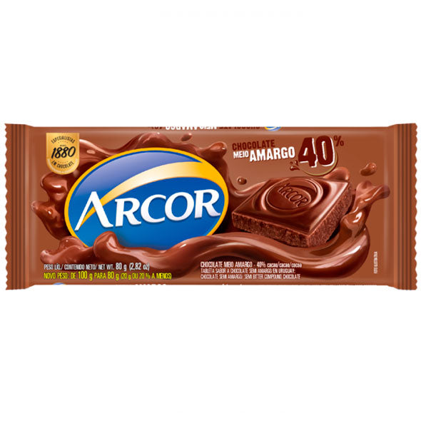 Arcor Tableta Semi Amargo X 80G