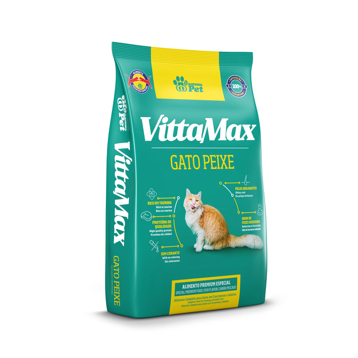 Croquetas Vittamax Gatos Pequeños Y Adultos Sabor Pescado X 1Kg