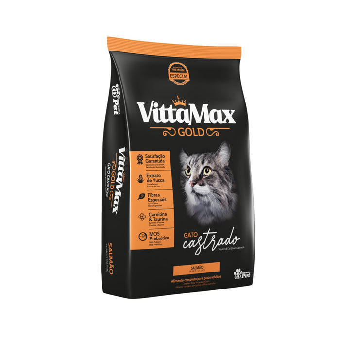 Croquetas Vittamax Gato Castrado Sabor Salmón X 1Kg