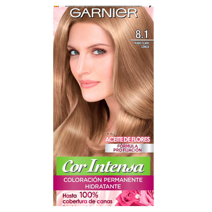 Garnier Nutrisse Tinte 8.1 Rubio Claro Ceniza X Unidad