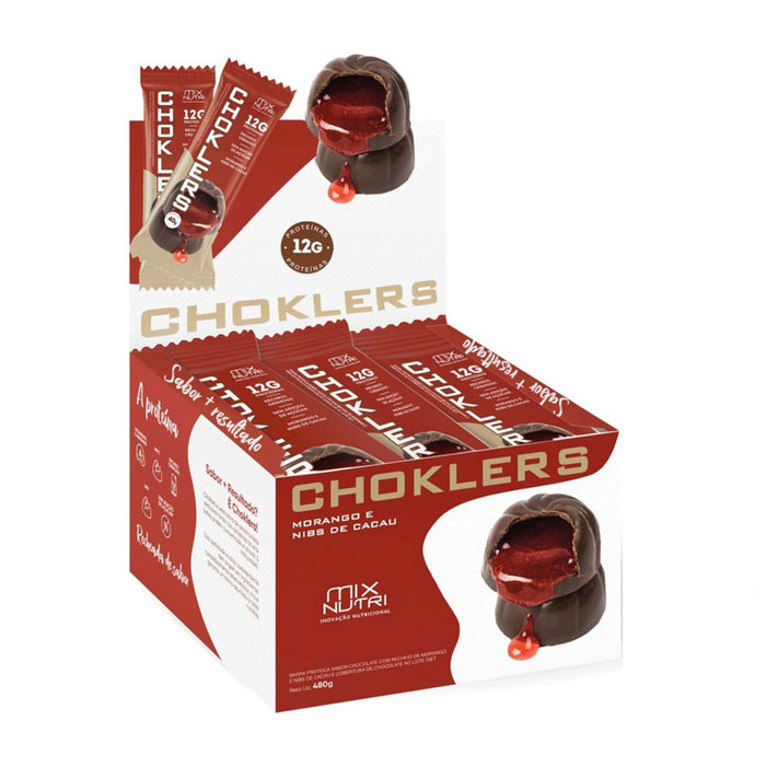 Mix Nutri Barra Proteica Morango Choklers X 40G