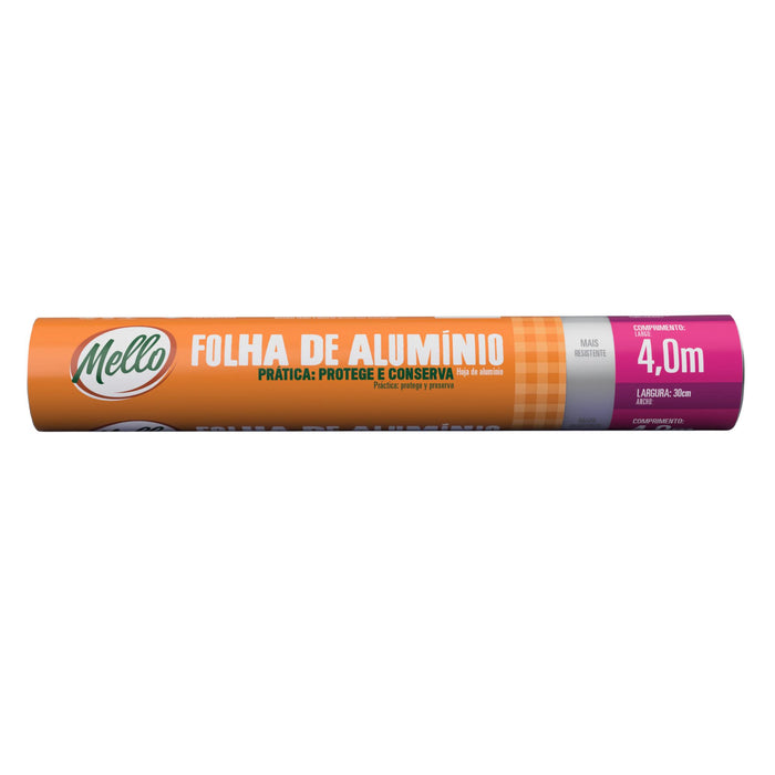 Papel Aluminio Mello 30Cm X 4M