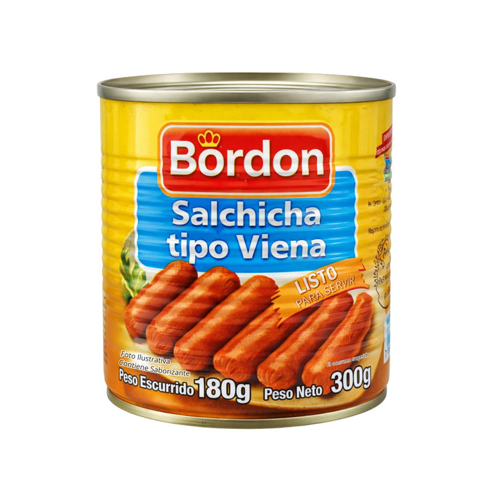 Salchicha Bordon Tipo Viena Lata X 300G