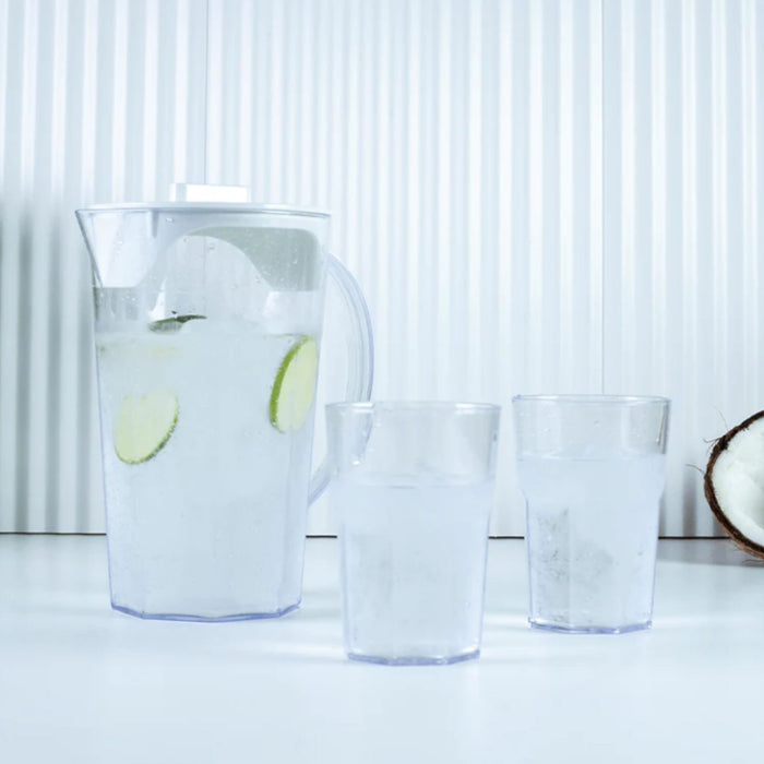 Vaso Ou Drink Verde Salvia Transparente 400Ml