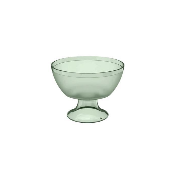 Vaso De Postre Ou Luna Cristal Verde Salvia Transparente