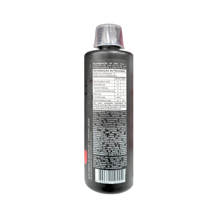 Suplemento L-Carnitine 1400 Atlhetica Sabor Piña X 480Ml