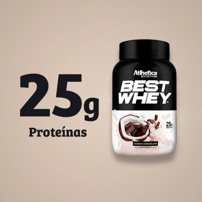 Suplemento Atlhetica Best Whey 25G Proteína Coco Y Chocolate X 900G