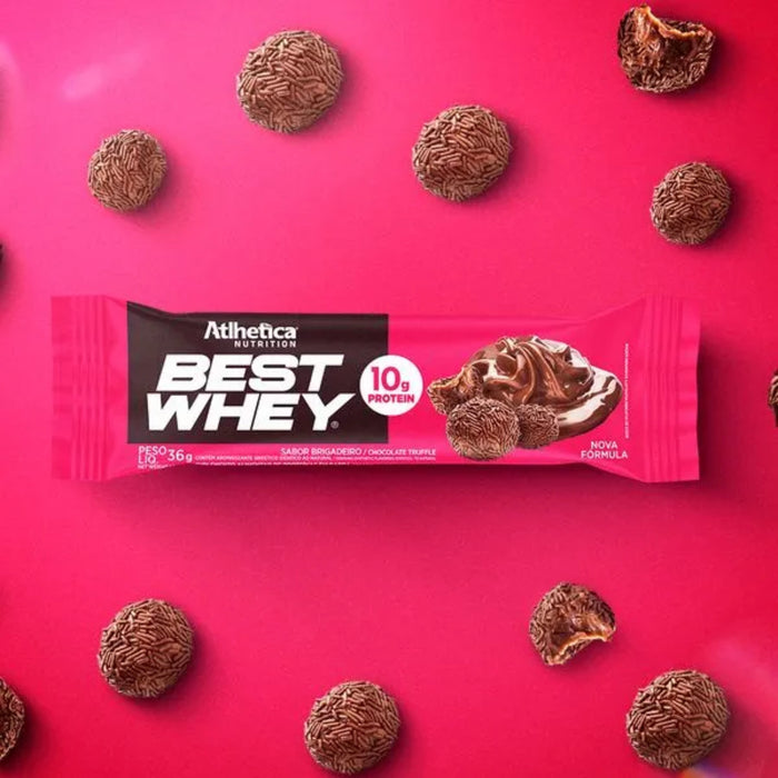 Barra De Proteína Best Whey Atlhetica Trufas Con Chocolate X 33G