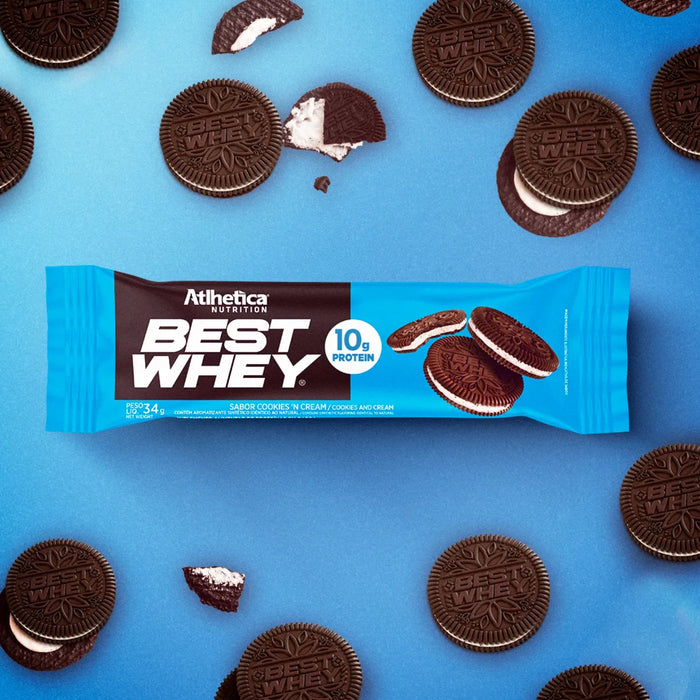 Barra De Proteína Best Whey Atlhetica Galletas Con Crema X 33G