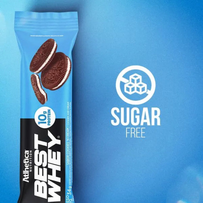 Barra De Proteína Best Whey Atlhetica Galletas Con Crema X 33G