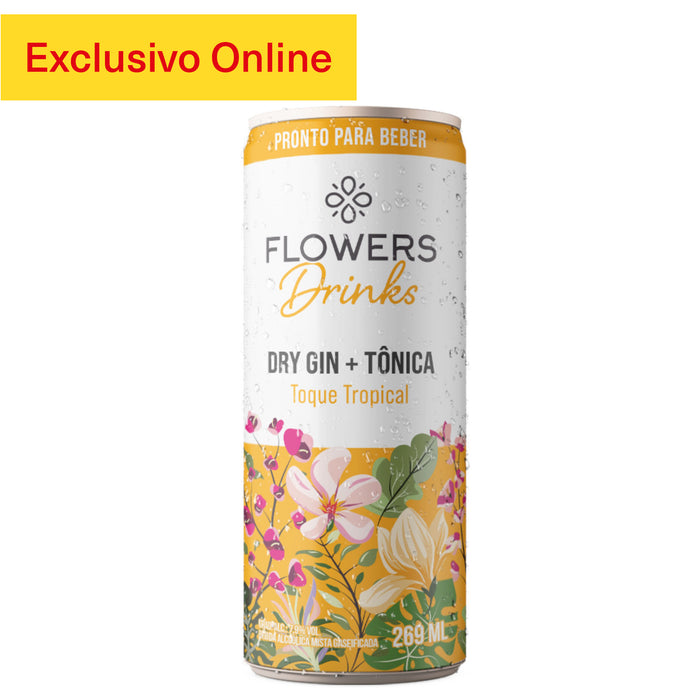 Flowers Drinks Dry Gin Tonica + Tropical X 269Ml