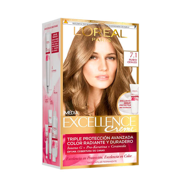 Excellence Tinte 71 Rubio Cenizo X Unidad