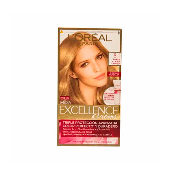 Excellence Tinte 81 Rubio Claro Cenizo X Unidad