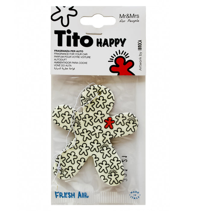 Tito Happy Fragancia Para Auto Fresh Air X Unidad