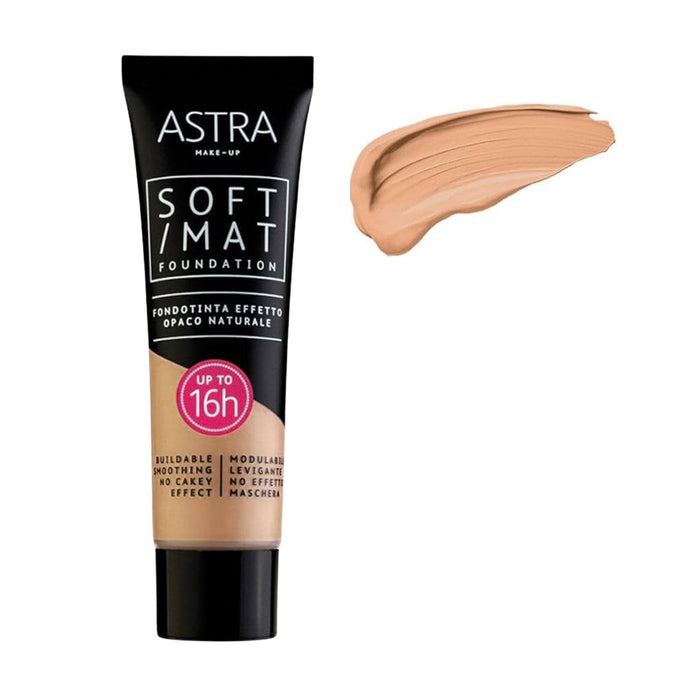 Base De Maquillaje Astra Soft Mat Foundation Nro. 06 Hazelnut X 30Ml