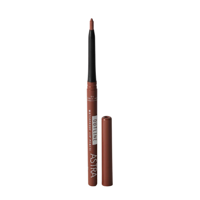 Lápiz Labial Astra Outline Waterproof Lip Pencil Nro. 04 Fierce