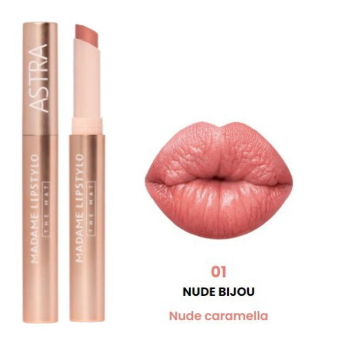 Labial En Barra Astra Madame Lipstylo The Mat Nro. 01 Nude X 2.5G