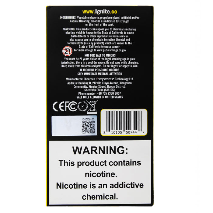 Ignite Vape Banana Ice 6000 Puffs