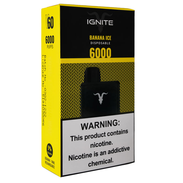 Ignite Vape Banana Ice 6000 Puffs