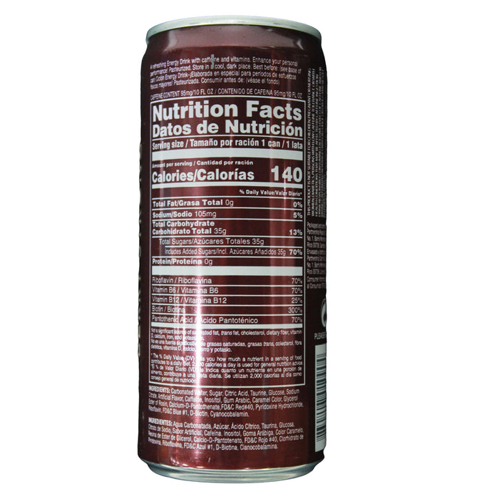 Ciclon Energy Drink Lata Berry Strong X 296Ml