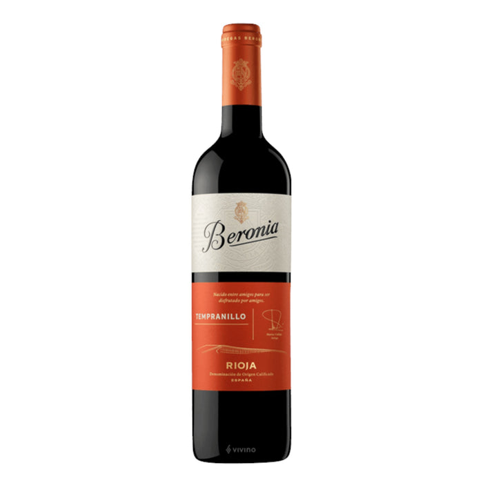 Vino Tinto Beronia Tempranillo Rioja X 750Ml