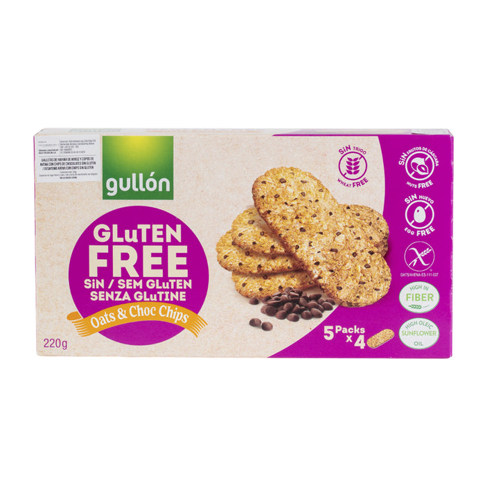 Galleta Avena Gullon Chips Choco Sin Gluten X 220G