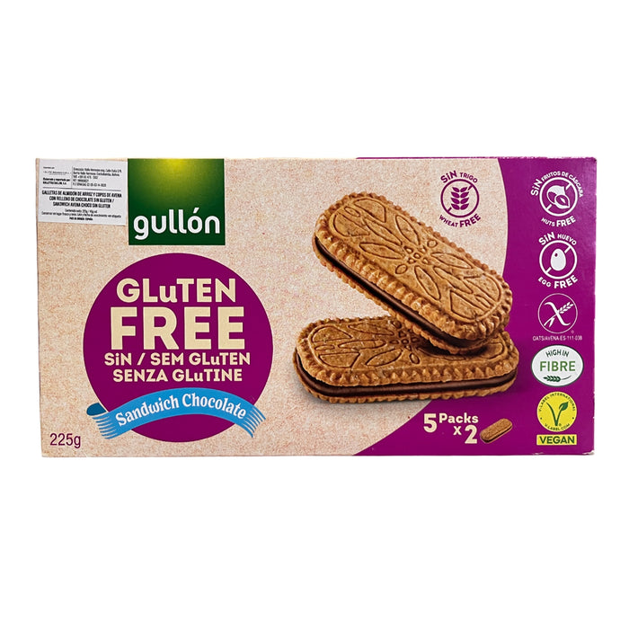 Galleta Gullon Sadwich Chocolate Sin Gluten X 225G