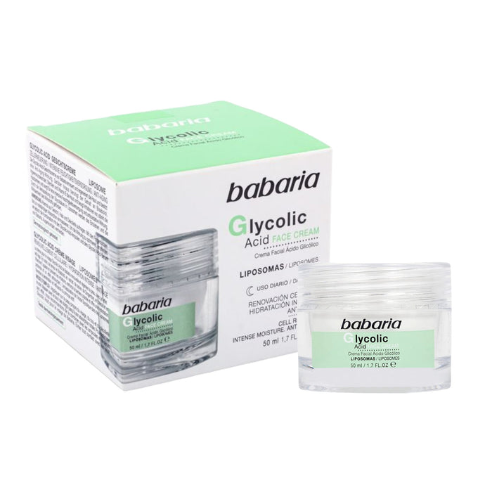 Crema Facial Babaria Ácido Glicólico X 50Ml